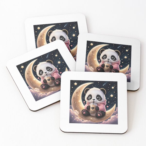Item preview, Cute Panda Drinking Bubble Tea designed and sold by donndostudio.