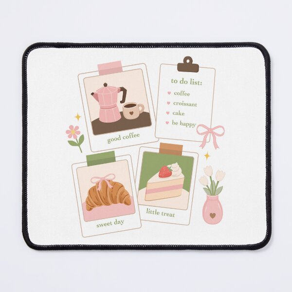 Item preview, Cute Coffee and Bakery Polaroid Collage Board designed and sold by Anne97s.