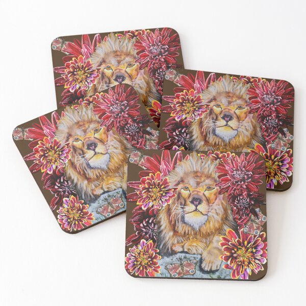 Item preview, Lion, Butterfly, Chrysanthemums Color 7 designed and sold by nastiaart.