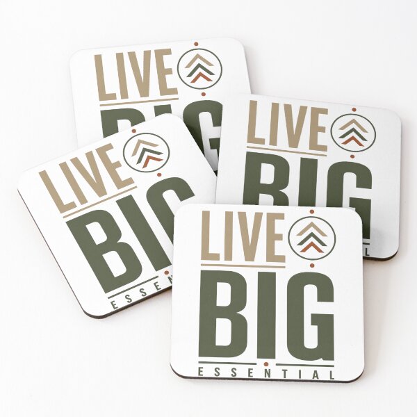 Item preview, Live Big Essential | Minimalist Outdoor Adventure Typography designed and sold by MigsShop.