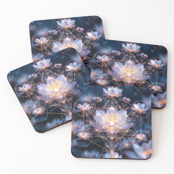 Item preview, Glowing Lotus Sacred Geometry Art designed and sold by IntelliMindDesigns.