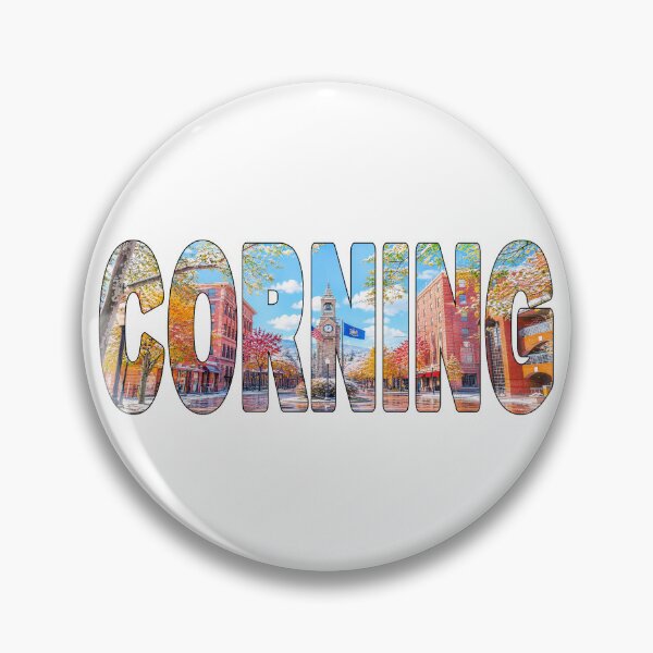 Item preview, CORNING - Steuben County New York State Centerway Clock Tower Fall designed and sold by Adam Gormley.