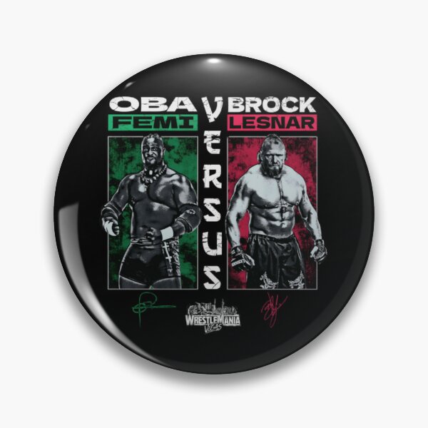 Item preview, Oba Femi Vs Brock Lesnar WrestleMania designed and sold by JeyVel.