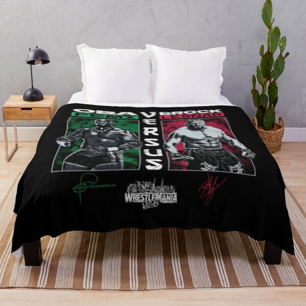 Item preview, Oba Femi Vs Brock Lesnar WrestleMania designed and sold by JeyVel.