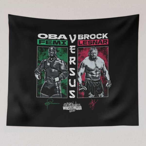 Item preview, Oba Femi Vs Brock Lesnar WrestleMania  designed and sold by JeyVel.