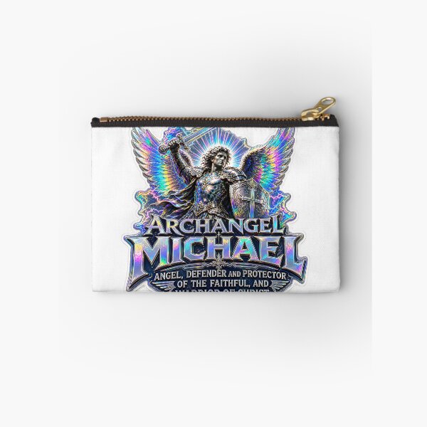 Item preview, Holographic Archangel Michael – Defender of Faith | Warrior of Light Christian Angel Art designed and sold by DesignsByLitz.