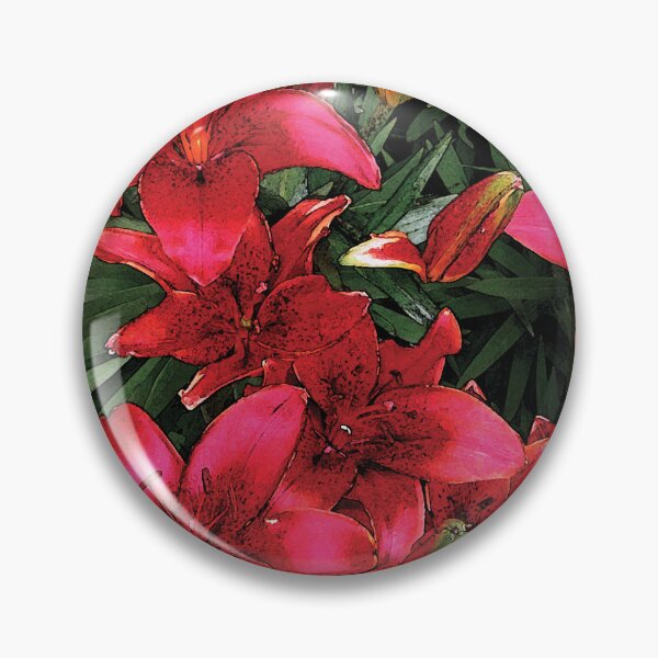 Artikelvorschau, Beautiful Bloom Red Spring Lilies Water Color entworfen und verkauft von Here's To Endless Possibilities.