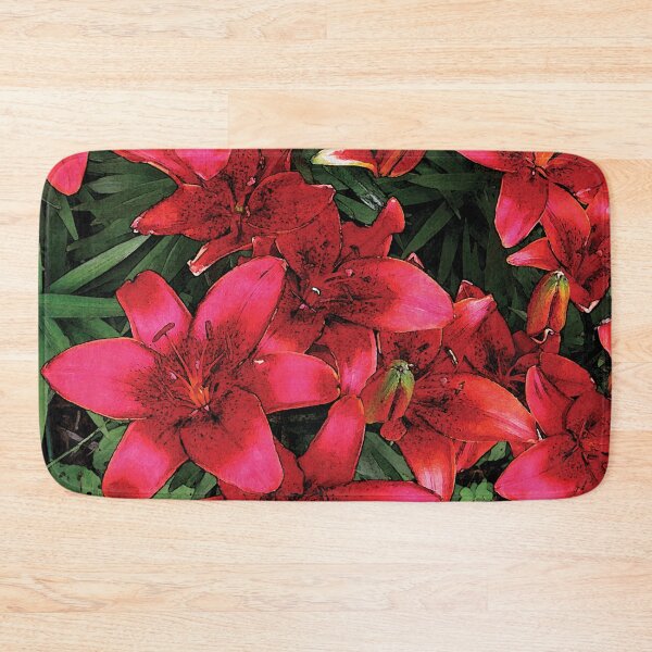 Item preview, Beautiful Bloom Red Spring Lilies Water Color designed and sold by Here's To Endless Possibilities.