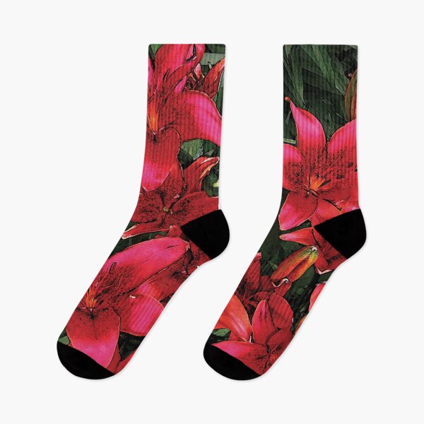 Item preview, Beautiful Bloom Red Spring Lilies Water Color designed and sold by Here's To Endless Possibilities.