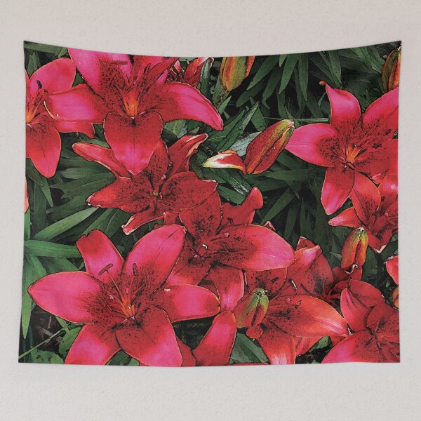 Item preview, Beautiful Bloom Red Spring Lilies Water Color designed and sold by Here's To Endless Possibilities.