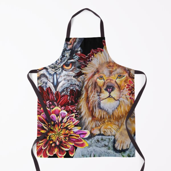 Item preview, Lion, Owl, Chrysanthemums Color 3 designed and sold by nastiaart.