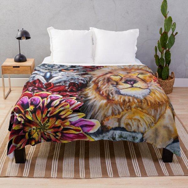 Item preview, Lion, Owl, Chrysanthemums Color 3 designed and sold by nastiaart.
