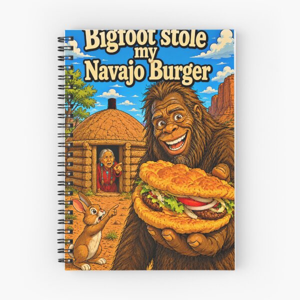 Item preview, Bigfoot Loves Navajo Burgers  designed and sold by NativeGraffix.