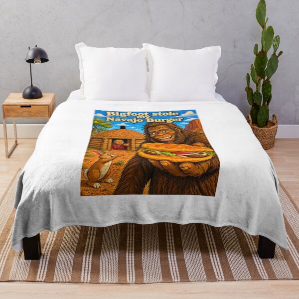 Item preview, Bigfoot Loves Navajo Burgers  designed and sold by NativeGraffix.