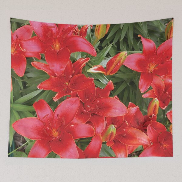 Item preview, Beautiful Bloom Red Spring Lilies Photo designed and sold by Here's To Endless Possibilities.