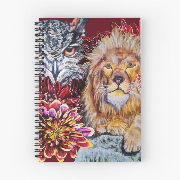 Item preview, Lion, Owl, Chrysanthemums Color 4 designed and sold by nastiaart.
