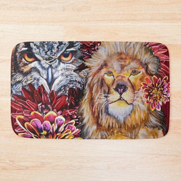 Item preview, Lion, Owl, Chrysanthemums Color 4 designed and sold by nastiaart.