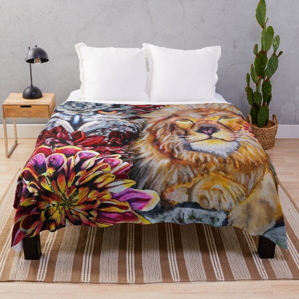 Item preview, Lion, Owl, Chrysanthemums Color 4 designed and sold by nastiaart.