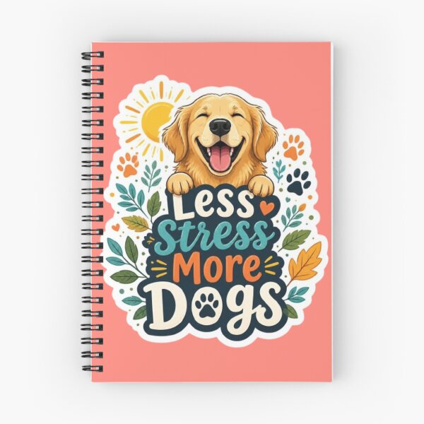 Item preview, Less Stress More Dogs Funny Dog Lover Sticker designed and sold by KomalArtStudio.