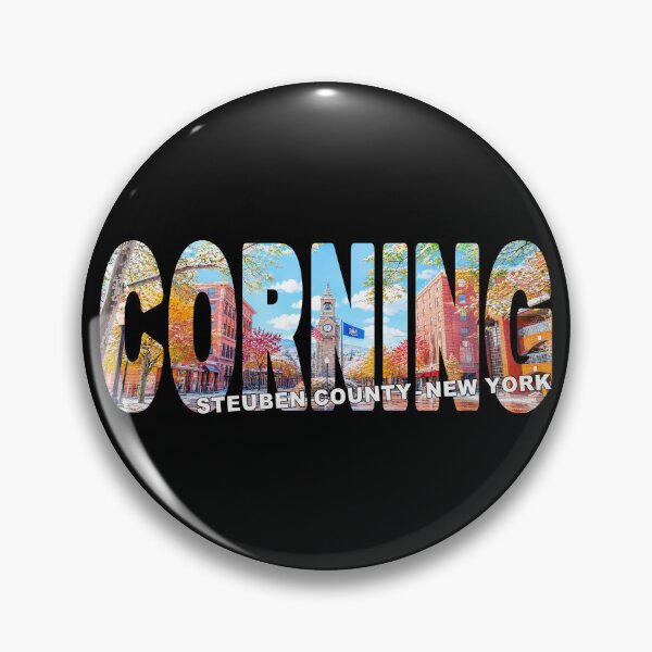 Item preview, CORNING Steuben County New York - State Centerway Clock Tower Fall designed and sold by Adam Gormley.