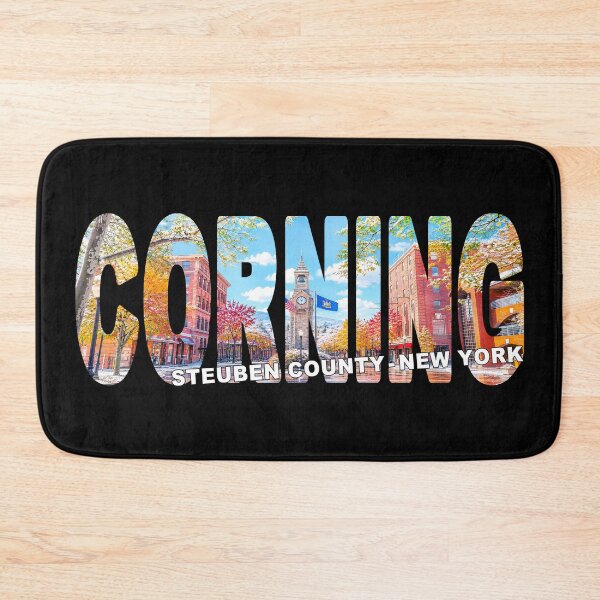 Item preview, CORNING Steuben County New York - State Centerway Clock Tower Fall designed and sold by Adam Gormley.