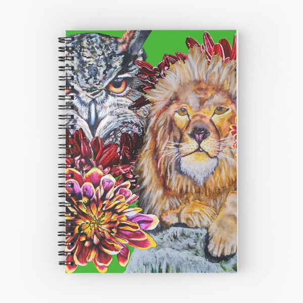 Item preview, Lion, Owl, Chrysanthemums Color 5 designed and sold by nastiaart.