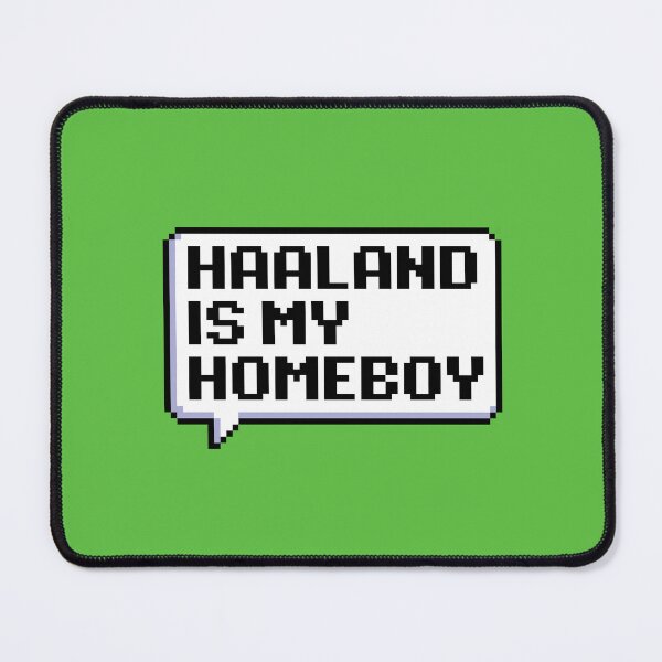 Item preview, Haaland Is My Homeboy – Pixel Speech Bubble Soccer Football Fan Design designed and sold by PixelPuncheur.