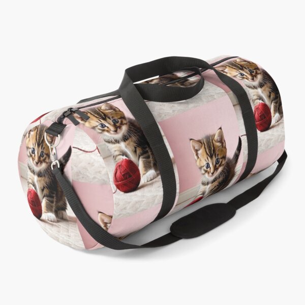 Item preview, Animals - Tabby Kitten Playing with a Red Ball of Yarn, Sweet and Modern Scene designed and sold by World-Pets.