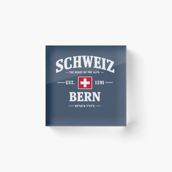Item preview, Schweiz Berna Suiza Vintage Varsity Flag Camiseta designed and sold by Prime Wardrobe.