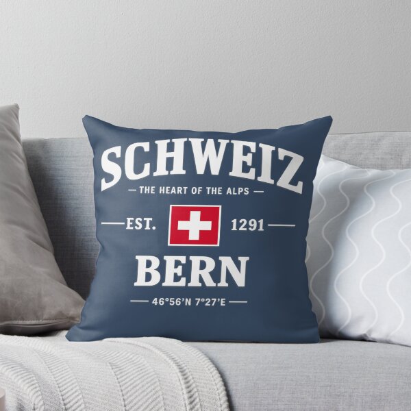 Artikelvorschau, Schweiz Bern Schweiz Vintage Varsity Flag T-Shirt entworfen und verkauft von Prime Wardrobe.