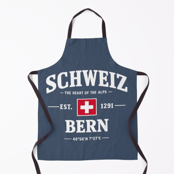 Aperçu de l'œuvre T-shirt Schweiz Bern Suisse Vintage Varsity Flag créée et vendue par Prime Wardrobe.