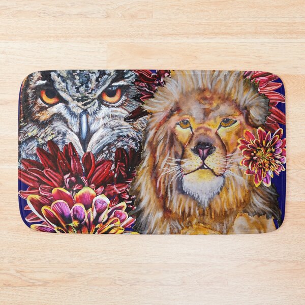 Item preview, Lion, Owl, Chrysanthemums Color 6 designed and sold by nastiaart.
