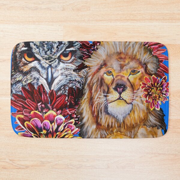 Item preview, Lion, Owl, Chrysanthemums Color 7 designed and sold by nastiaart.