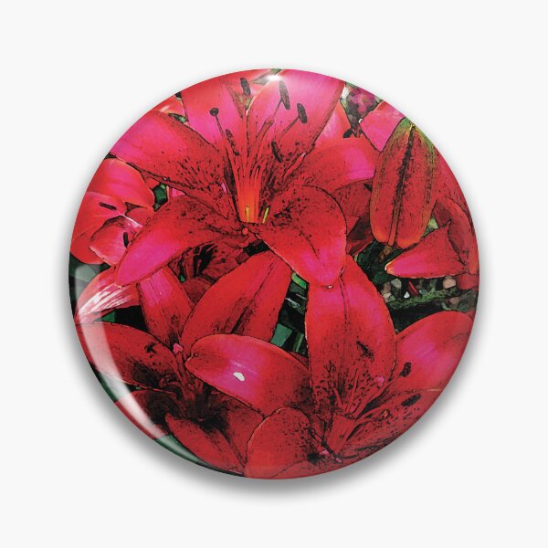 Artikelvorschau, Lovely Red Lilies Full Bloom Water Color V2 entworfen und verkauft von Here's To Endless Possibilities.