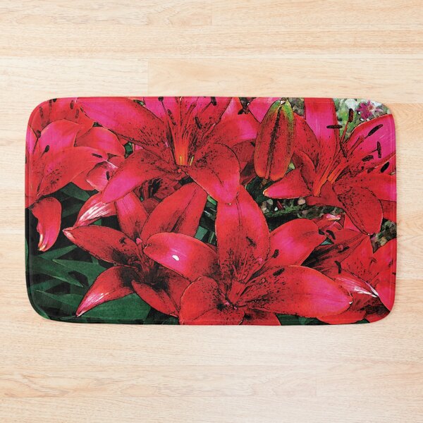 Item preview, Lovely Red Lilies Full Bloom Water Color V2 designed and sold by Here's To Endless Possibilities.