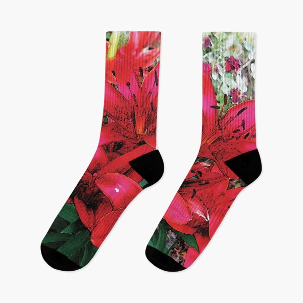 Item preview, Lovely Red Lilies Full Bloom Water Color V2 designed and sold by Here's To Endless Possibilities.
