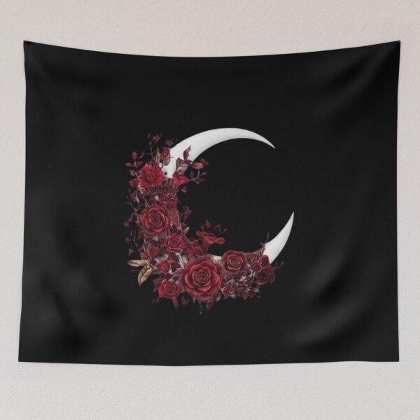 Item preview, Vibrant Crimson Rose Illustration - Classic Red Botanical Art designed and sold by Golden Threads Studio.