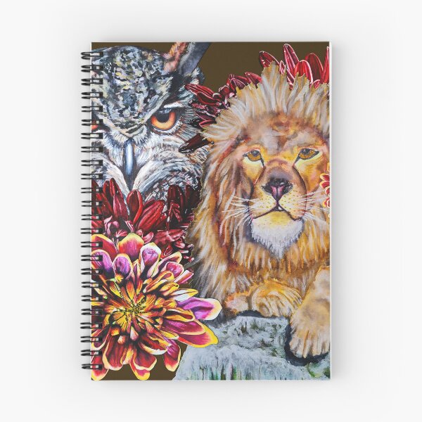 Item preview, Lion, Owl, Chrysanthemums Color 8 designed and sold by nastiaart.