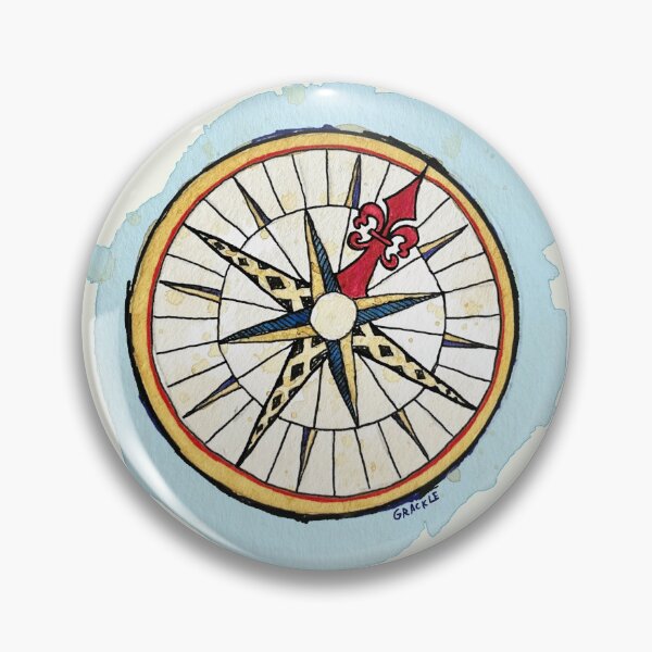 Item preview, The Captain's Compass (Teal Version) designed and sold by JanGrackle.
