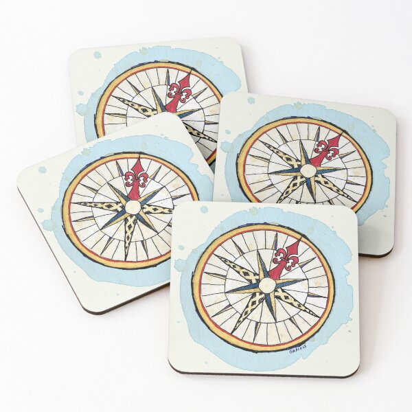 Item preview, The Captain's Compass (Teal Version) designed and sold by JanGrackle.