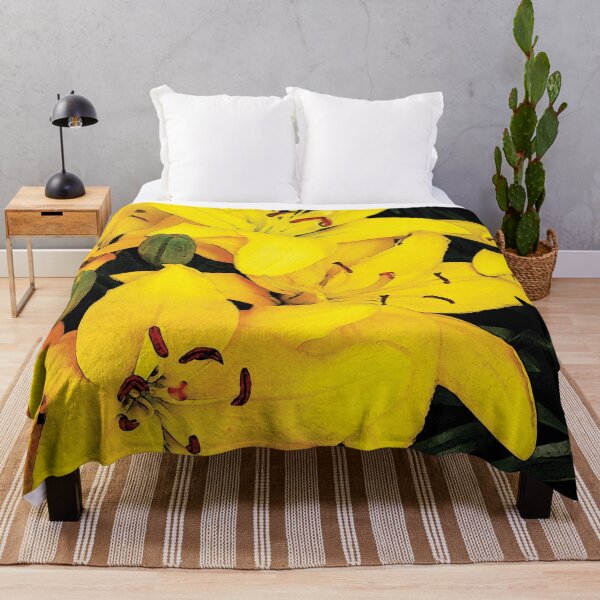 Item preview, Beautiful Bloom Yellow Spring Lilies Water Color designed and sold by Here's To Endless Possibilities.