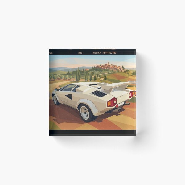 Item preview, Lamborghini Countach Geometric Pattern Scene designed and sold by Dimensionality.