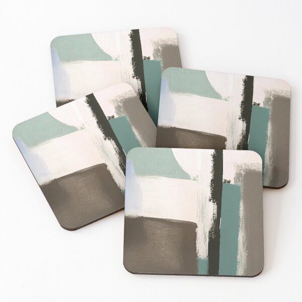 Item preview, Earth Tones, Cream And Green Abstract Modern Painting designed and sold by DEC02.
