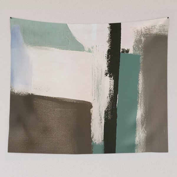 Item preview, Earth Tones, Cream And Green Abstract Modern Painting designed and sold by DEC02.