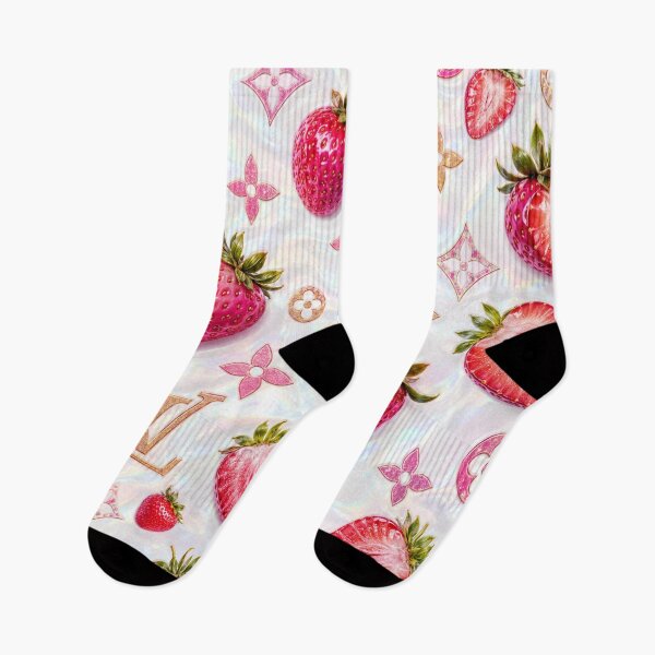 Item preview, Inspired Strawberry Floral Monogram designed and sold by Creative Expressions Art.