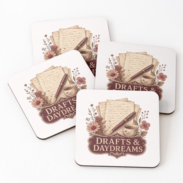 Item preview, Drafts and Daydreams – Vintage Writer Journal Design designed and sold by suechtmpoa.