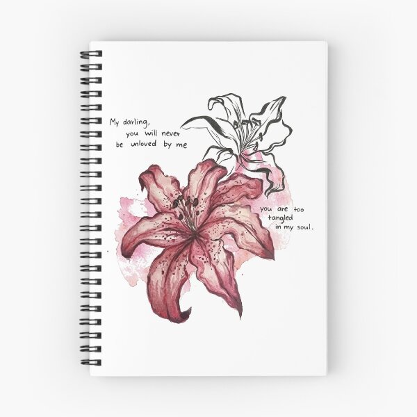 Item preview, Pink Lily Gothic Floral Quote Aesthetic Graphic T-Shirt designed and sold by lolayart.