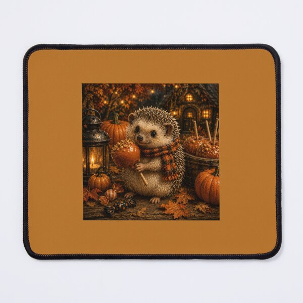 Item preview, A Hedgehog with a Caramel Apple designed and sold by Novel Works Studio.