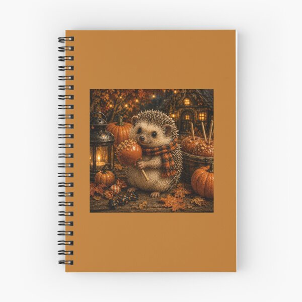 Item preview, A Hedgehog with a Caramel Apple designed and sold by Novel Works Studio.