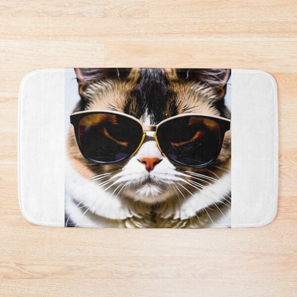 Item preview, Animals - Tricolor Cat in Retro Sunglasses, Cool and Detached Internet Meme Humor designed and sold by World-Pets.